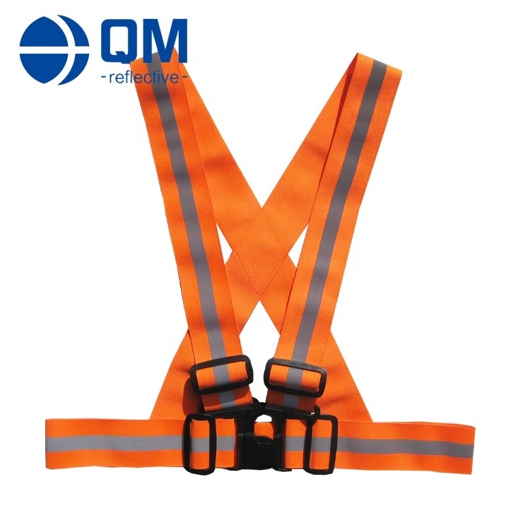 traffic safety vest outside running strip belt