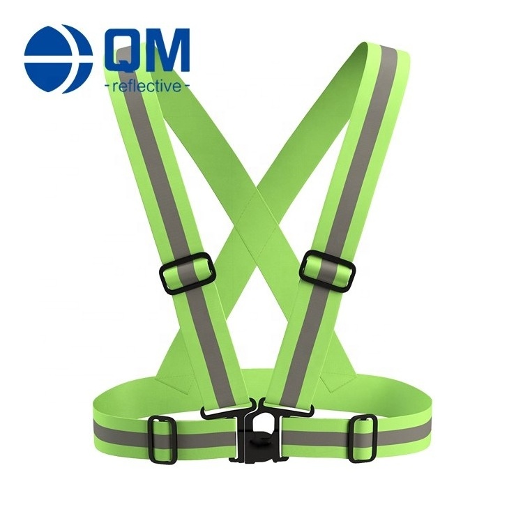 traffic safety vest outside running strip belt