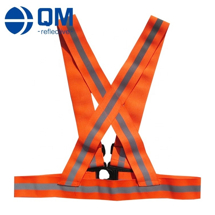 traffic safety vest outside running strip belt