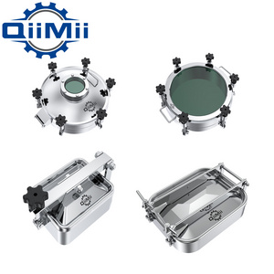 QiiMii Sanitary stainless  steel high pressure manways ss316 barrel conversion 450mm