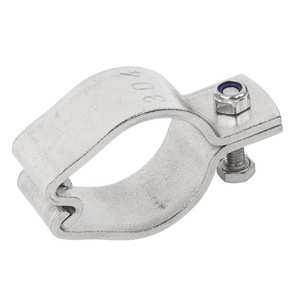 Adjustable Pipe Hanger Sanitary Stainless Steel  SS304 Heavy Duty Interlocking Tube Clamp Bossed Tube Clamp 304