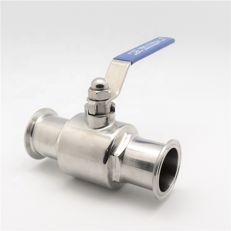 Flow control pipe fittings SS304 SS316L 3/4 inch 2 inch 4 inch lightweight straight-through integrated clamp ball valve