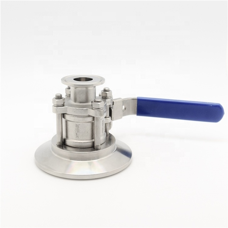 2 Inch 316L Stainless Steel 3PC Manually Tank Bottom Ball Valve