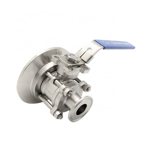 2 Inch 316L Stainless Steel 3PC Manually Tank Bottom Ball Valve