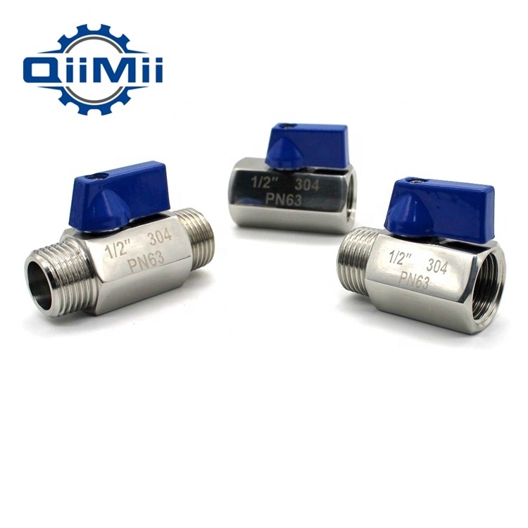 High Quality SS304 Stainless Steel Oil And Gas Female Mini Ball Valve