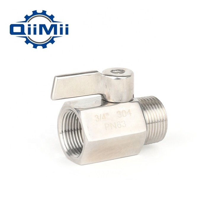 High Quality SS304 Stainless Steel Oil And Gas Female Mini Ball Valve