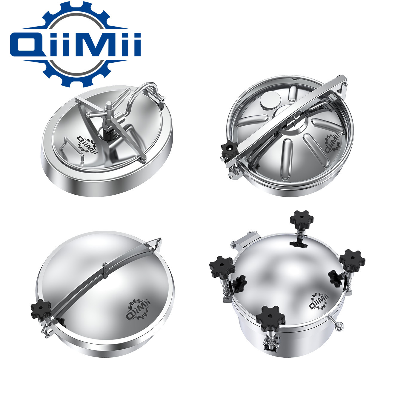 QiiMii Sanitary stainless  steel high pressure manways ss316 barrel conversion 450mm