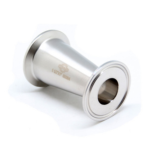 QiiMii  Sanitary Fitting Stainless Steel Eccentric Reducer Clamp SUS 304 316L Pipe Reducer