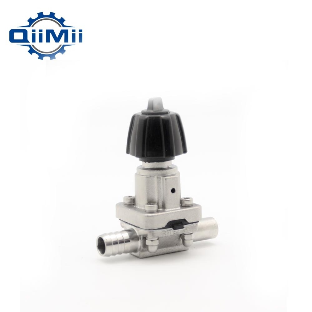 Sanitary Stainless Steel Pneumatic  Mini Type 2-Way Water Diaphragm Valve Electric or Handle Water Fluid Solenoid