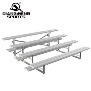 4 Rows of 9 feet Movable Aluminum Grandstand Indoor Stadium Bleachers For Sale