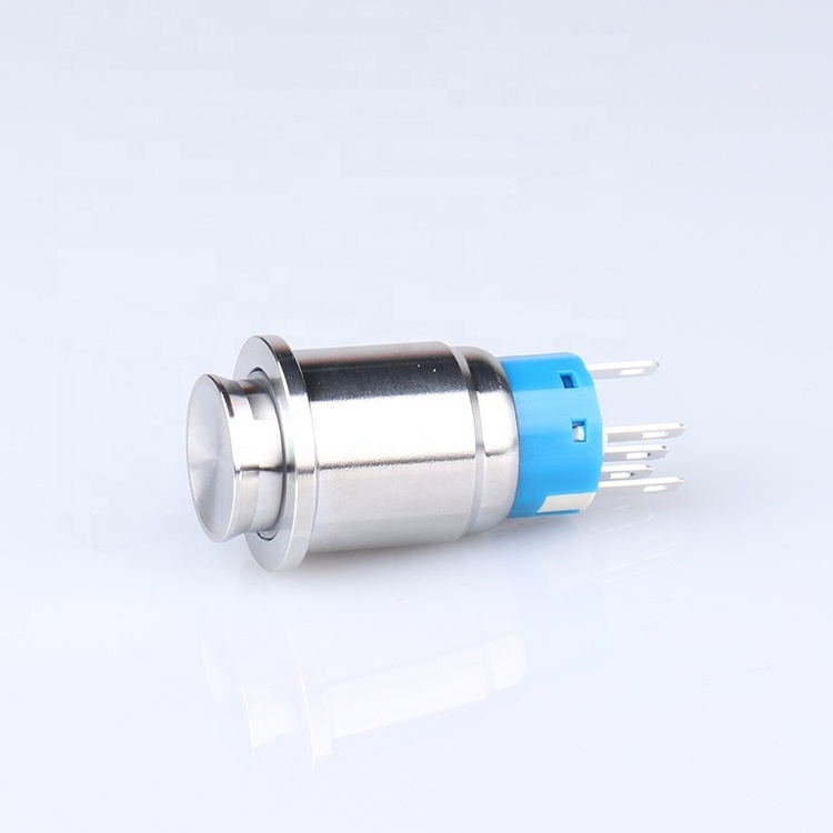 19mm metal illuminated momentary push button foot switch