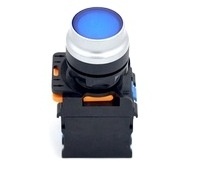 QIANNIAN LA38-A1 12V24V48V220V plastic illuminated power NO NC switch push button for Industrial Control equipment