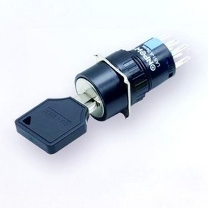 Factory supply 16mm 2/3 position OFF ON Electronic Plastic Key Lock Switch