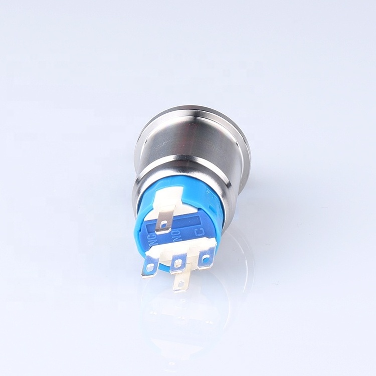 19mm metal illuminated momentary push button foot switch