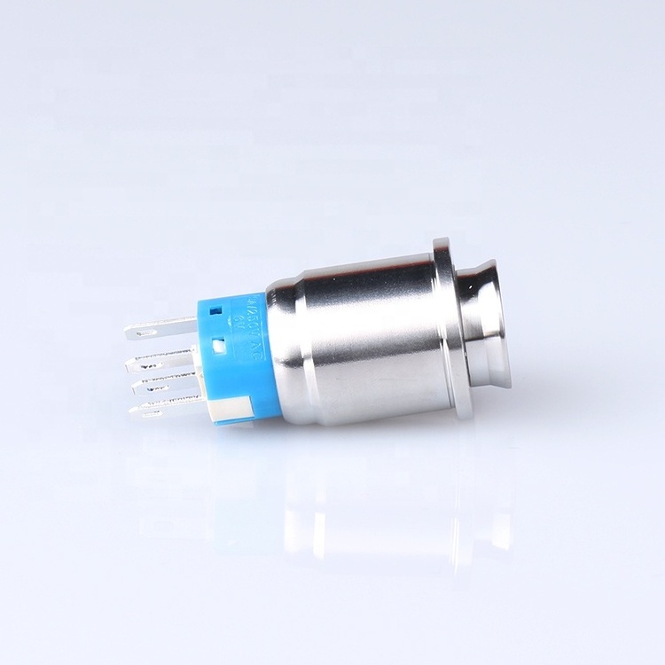 19mm metal illuminated momentary push button foot switch