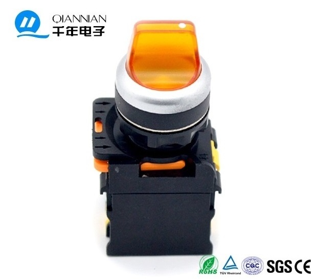 LA38 22mm Plastic push button rotary knob  2position 3position push button switches for machine