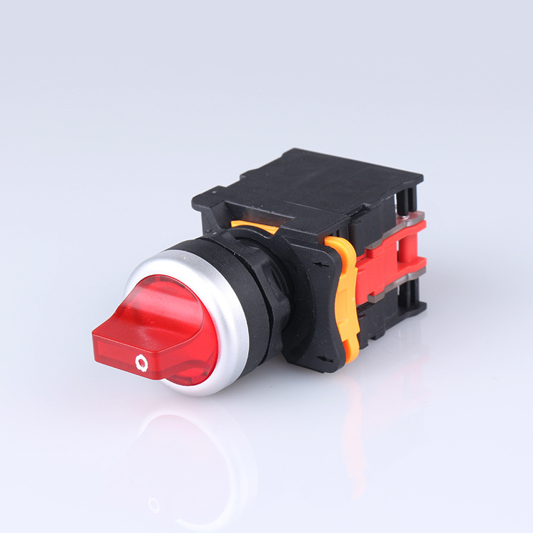 LA38 22mm Plastic push button rotary knob  2position 3position push button switches for machine