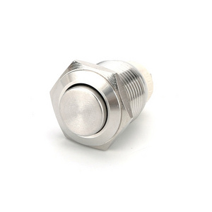 QN metal push button stainless steel button switch momentary latching without led electrical cabinet push button switches