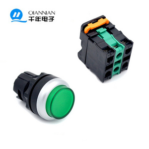 22mm CE LA38 series green illuminated on off /onon push switch