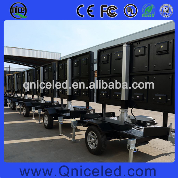 QNICE Mobile LED Billboard Trucks P4 P5 P6 P8 P10 LED Advertising Screen Display Trailer Mobile Video LED Display Billboard