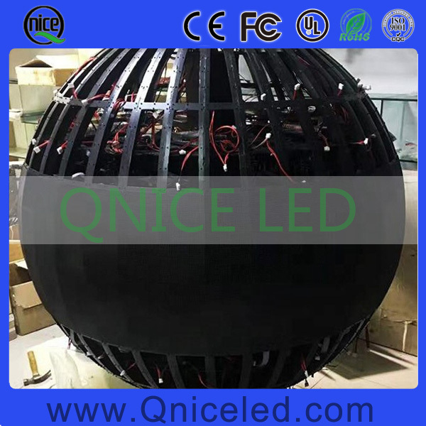 Indoor Hanging LED Sphere Display Ball P1.875 P2 P3 P4 P4.81 P5 P6 3D Spherical LED Flexible Soft Module LED Video Ball Screen