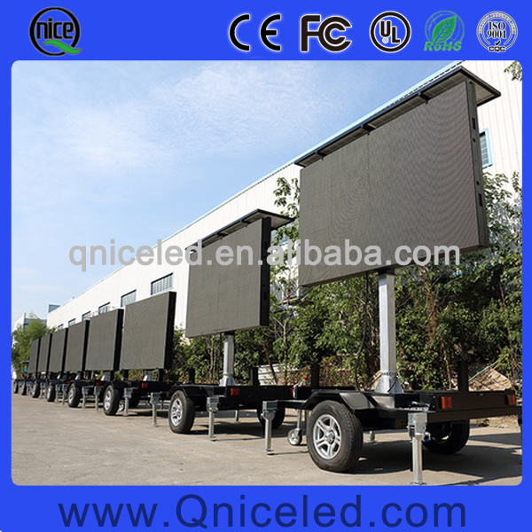 QNICE Mobile LED Billboard Trucks P4 P5 P6 P8 P10 LED Advertising Screen Display Trailer Mobile Video LED Display Billboard