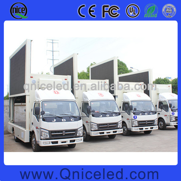 QNICE Mobile LED Billboard Trucks P4 P5 P6 P8 P10 LED Advertising Screen Display Trailer Mobile Video LED Display Billboard