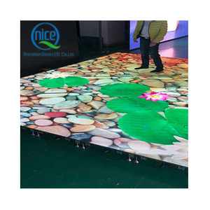 3D Interactive LED Dance Floor For Kid Games 500x500 500x1000mm LED Video Dance Floor Panels LED Floor Tile for stage wedding