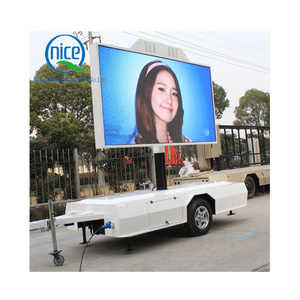 QNICE Mobile LED Billboard Trucks P4 P5 P6 P8 P10 LED Advertising Screen Display Trailer Mobile Video LED Display Billboard