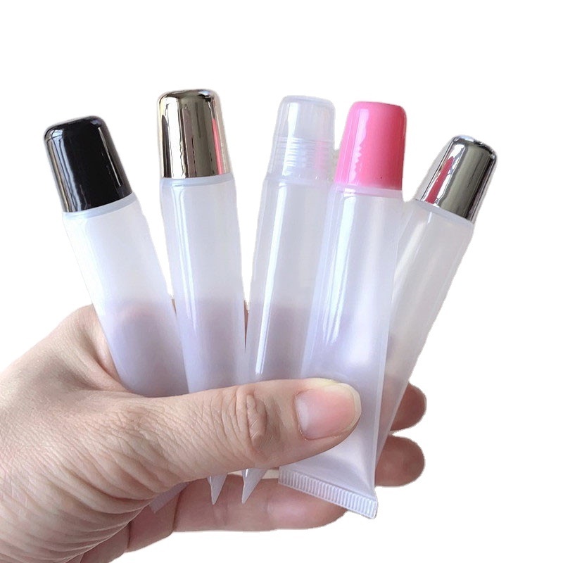 Luxury Plastic Cosmetic Packaging Lip Gloss Tubes Bulk with Empty Plastic Lip Gloss Squeeze Tube Container for Lipgloss Tubes