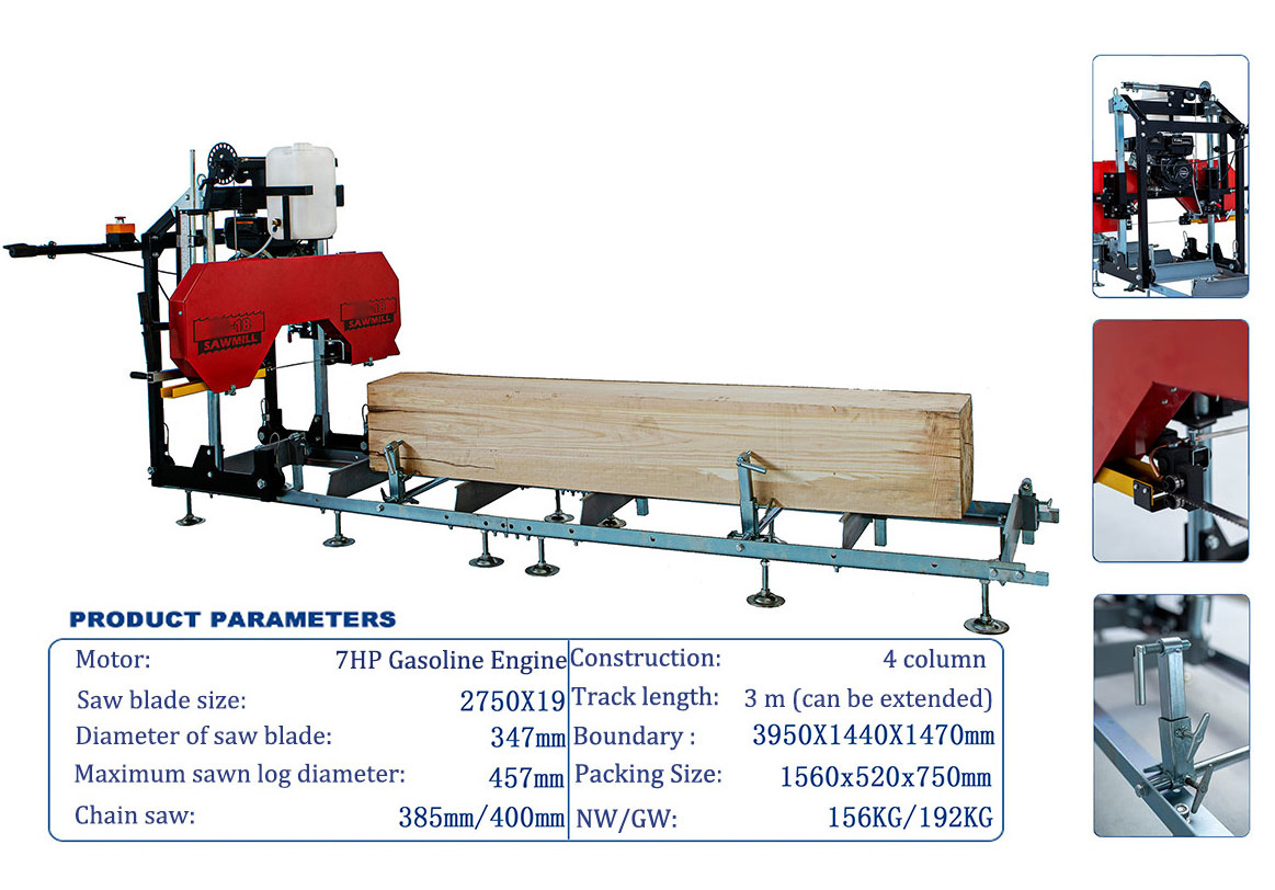 wood saw mill portable bandsaw mill machine sawmill for sale