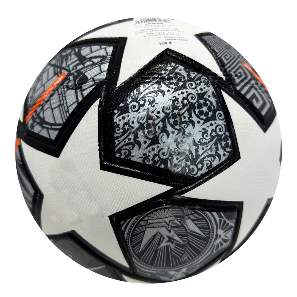 High Quality New Fashion Football Custom Logo Soccer Ball for Training Match for Adults Children Thermal Bonded PU Material