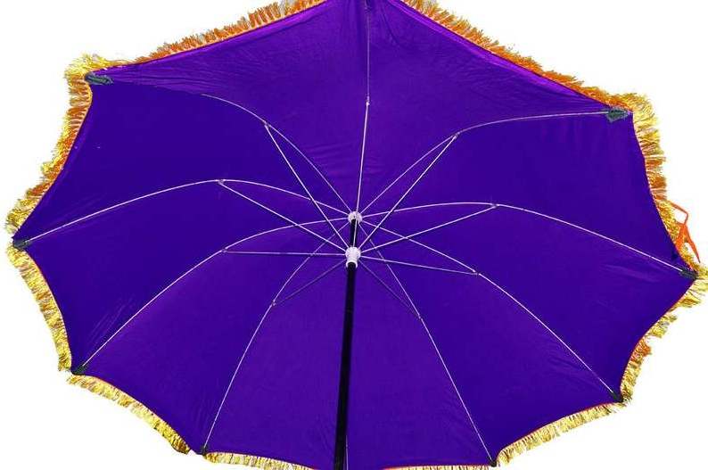 Indian Wholesale Garden Umbrellas Outdoor Handmade Rajasthani Printed Multi Colored Sun Protector Parasol Beach Umbrellas