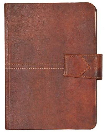 Genuine Oil pull Up Crunch Leather Journal Notebook Diary with Antique Belt Lock for Men and Women