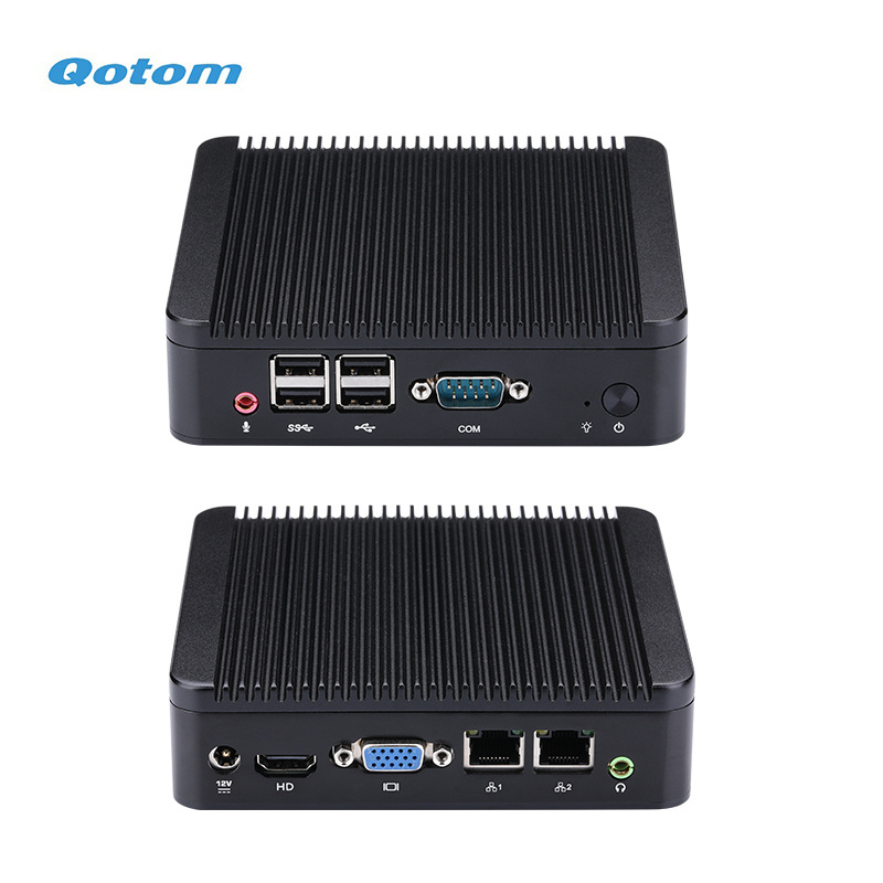 Qotom Core i5 Desktop Mini PC Dual LAN Portable Desktop Computers