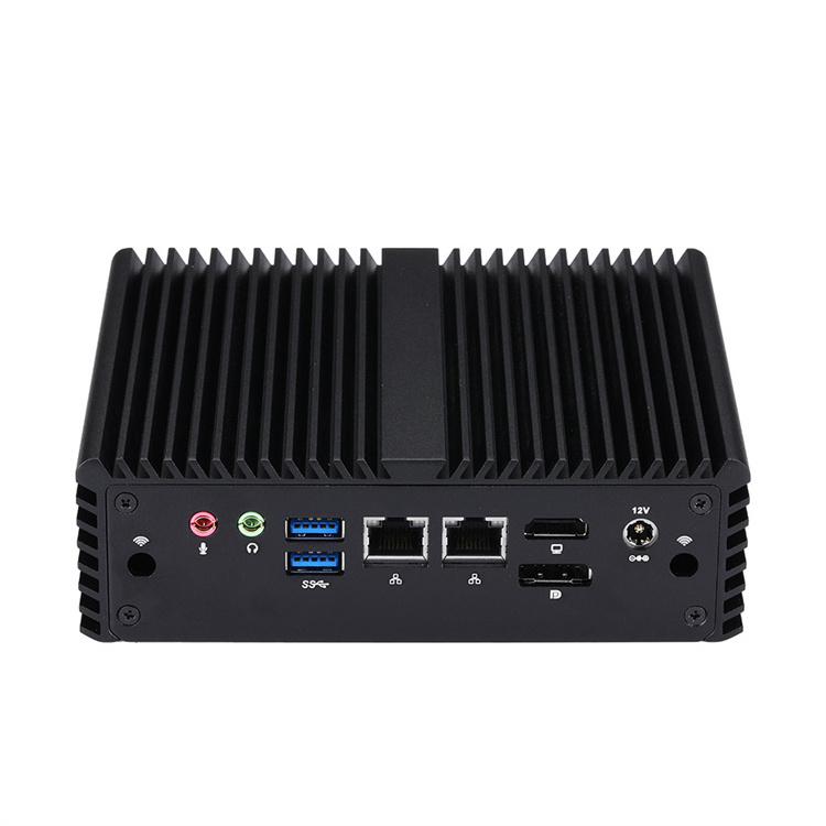 Qotom Latest Barebones Mini PC J4105 Win10 4K DDR4 M.2 SSD Embedded Industrial Control Mini PC