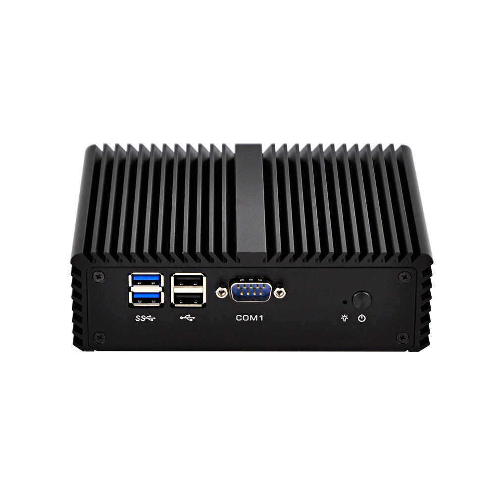 Qotom Q450P-S08 Mini Computer PC Hardware Core i5-4200U Processor with 2 Gigabit NIC Support AES-NI (4G RAM+32G SSD)