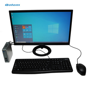 Qotom Q500S Series Home Office Mini Computer 7th Gen Intel Core i3 i5 i7 DDR4 NVMe Desktop Mini PC