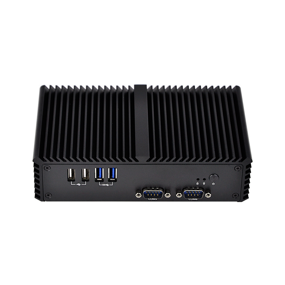 Qotom Core i3-4010Y Dual Cores Processor  6 COM Ports VGA Fanless Design Mini PC