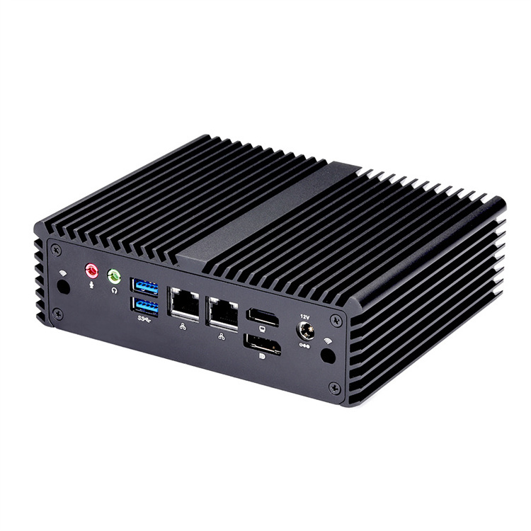 Qotom Latest Barebones Mini PC J4105 Win10 4K DDR4 M.2 SSD Embedded Industrial Control Mini PC