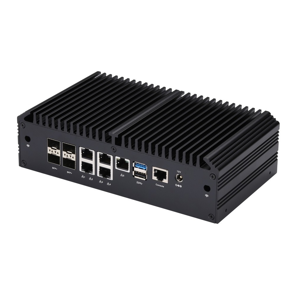 Mini PC Atom C3338R/ C3558R/ C3758R/ C3758 Onboard, 4x 10G SFP+/ 5x Intel 2.5G LAN/ Mini SAS/ console/ VGA, Mini Server/ Router