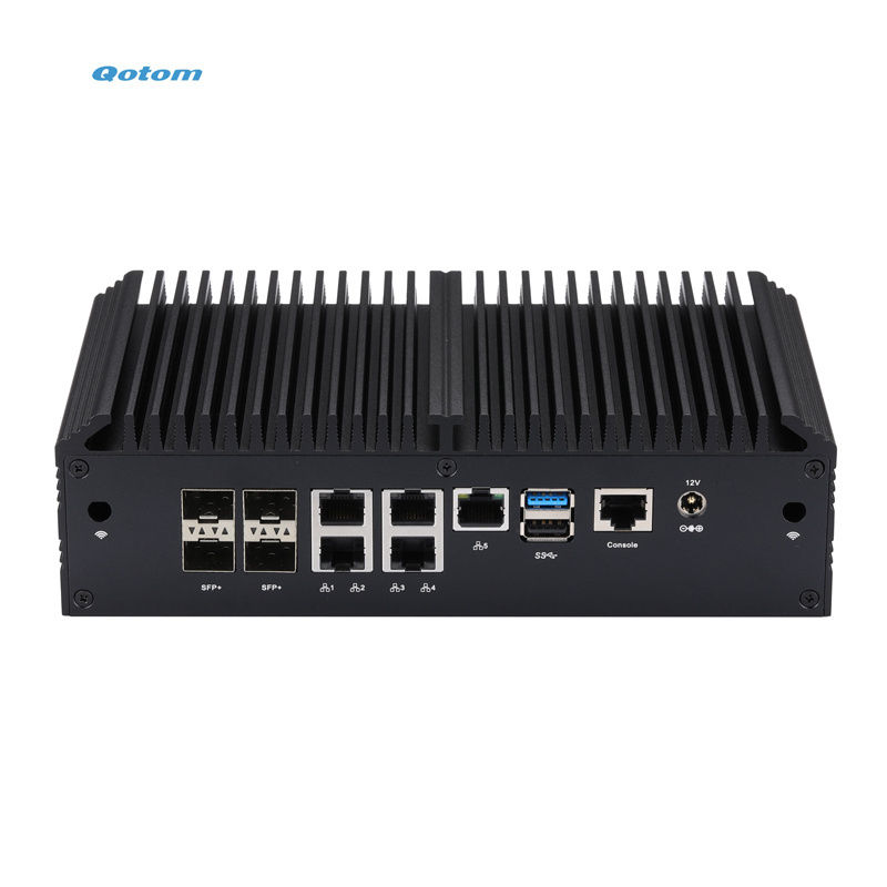 Q20321G9 Atom C3558R Denverton Processor 2 10G SFP+ 2 1G (2.5G) SFP+ 5 Intel I225-V 2.5G LAN Fanless Firewall pfsense Mini  PC