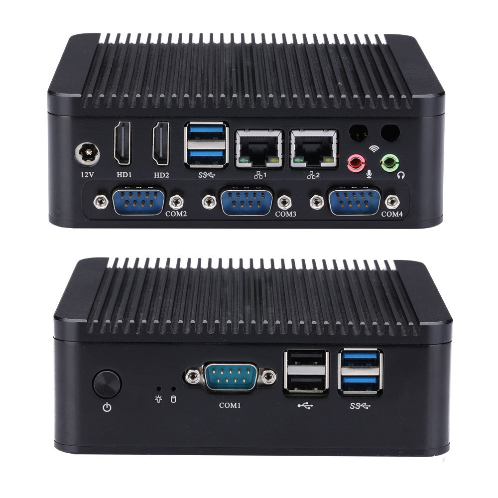 Qotom Q575P  Qotom Core i7-7500U Hardware gaming Mini Computer desktop 4 serial port Mini pc