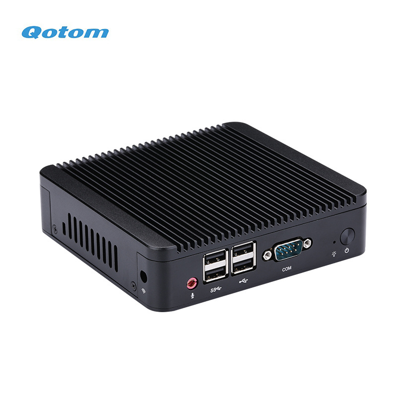 Qotom Core i5 Desktop Mini PC Dual LAN Portable Desktop Computers