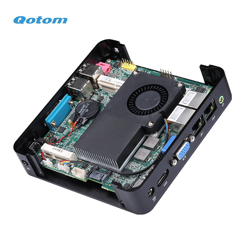 Qotom Core i5 Desktop Mini PC Dual LAN Portable Desktop Computers