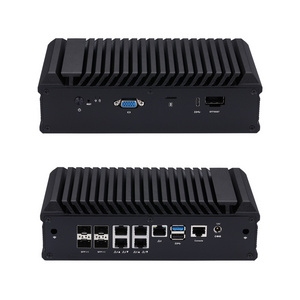 Qotom 20300G9 Series Atom Denverton C3338R C3558R C3758R C3758 4 SFP 5 2.5G LAN pfSense Firewall Server Mini PC