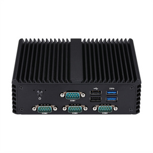 Qotom Latest Barebones Mini PC J4105 Win10 4K DDR4 M.2 SSD Embedded Industrial Control Mini PC