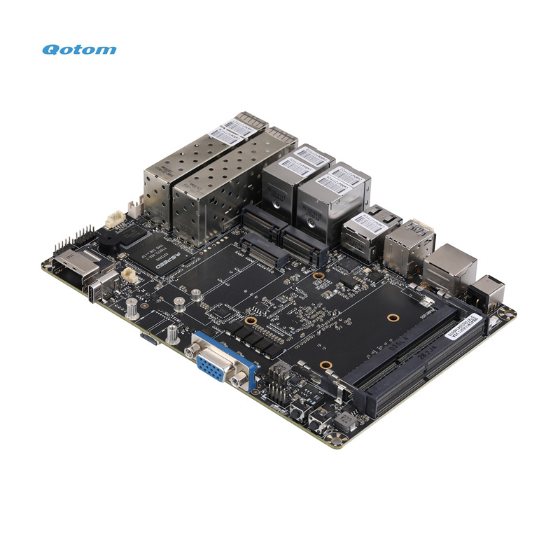 MB4C911 Intel Atom C3758 Denverton Processor 5 Intel I226-V 2.5 Gigabit LAN Mini PC Motherboard With 4 10G SFP+