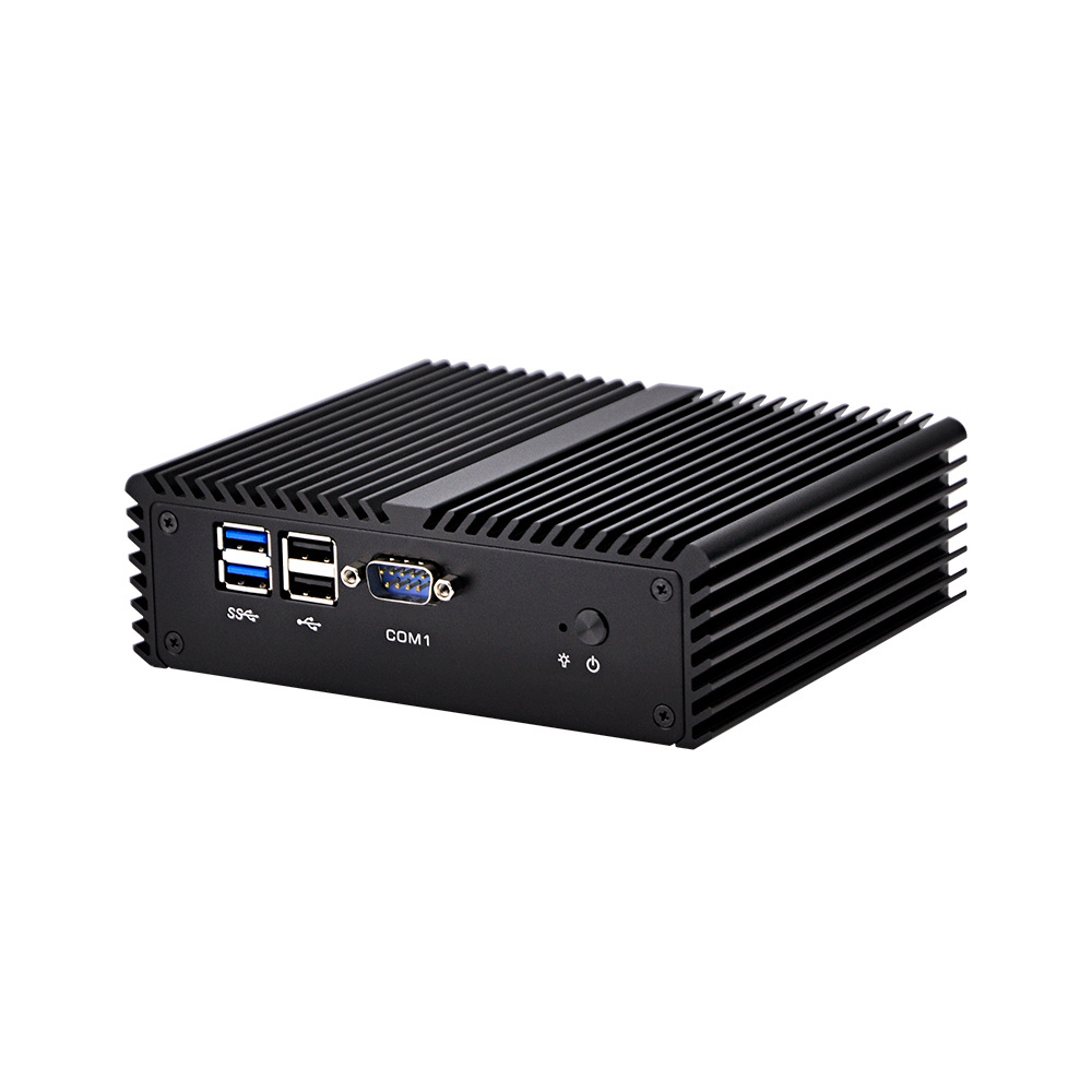 Qotom Q450P-S08 Mini Computer PC Hardware Core i5-4200U Processor with 2 Gigabit NIC Support AES-NI (4G RAM+32G SSD)