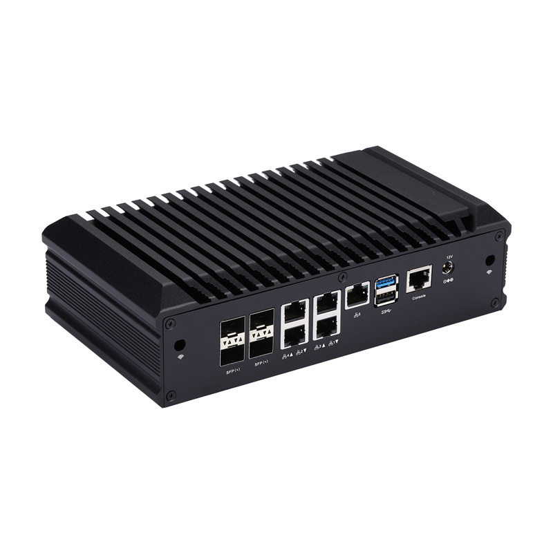 Qotom 20300G9 Series Atom Denverton C3338R C3558R C3758R C3758 4 SFP 5 2.5G LAN pfSense Firewall Server Mini PC